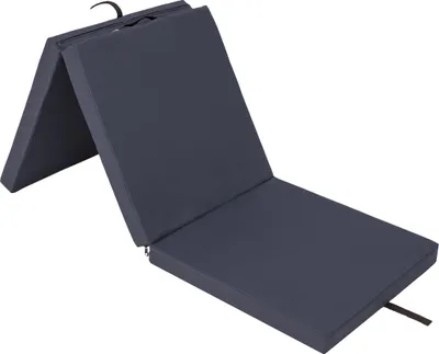 Obrázok produktu pre HobbyGarden skladací matrac Ben - 180 × 65 × 6 cm, skladací, posteľ pre hostí a telocvičná podložka, poťah Aloba, ľahko udržiavateľný a mobilný ŠEDÁ