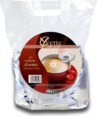 Produktbild von Yvette Kaffee Kaffeepads Regular Kaffeepads 100er (4x25)