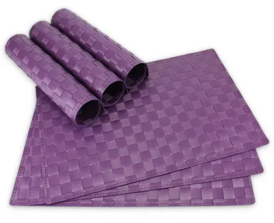 Produktbild von Tischsets MODERN 6er Set Violett als Tischuntersetzer