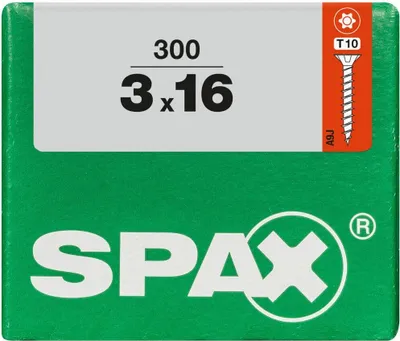 Zdjęcie produktu dla Wkręty uniwersalne Spax 3,0 x 16 mm TX 10 – 300 szt.