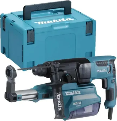 Image de Perforateur-Burineur SDS-plus 800W MAKITA - Ø26mm - malette de transport + accessoires - HR2650JX14