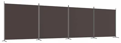 Produktbild von 4-tlg. Paravent Braun 698x180 cm Stoff