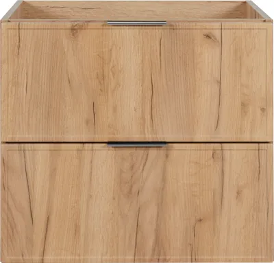 Produktbild von Badezimmerschrank Eiche Craft + silbener Griff, 46 x 60 x 57 cm