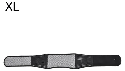 Immagine prodotto di Cintura lombare auto-riscaldante per magnetoterapia, supporto per la schiena, supporto lombare, traspirante, unisex (nera, XL)
