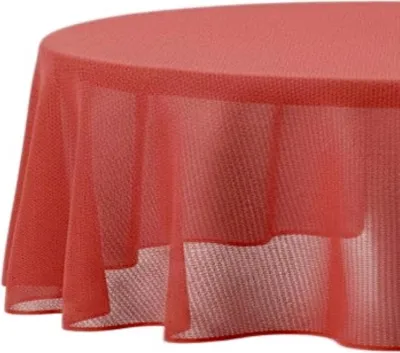 Immagine prodotto di Tovaglia da giardino ø140 cm per giardino, terrazza e balcone - rotonda, impermeabile e facile da pulire Rosso