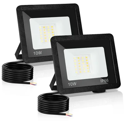 Produktbild von Peviasot LED Strahler Außen 10W, IP66 LED Fluter mit 3 Farbtemperaturen, 3000K/4000K/6500K, 2er Set