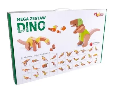 Produktbild von Holzblöcke blöcke holz holzspielzeug bauklötz Dino 3+ Malblo