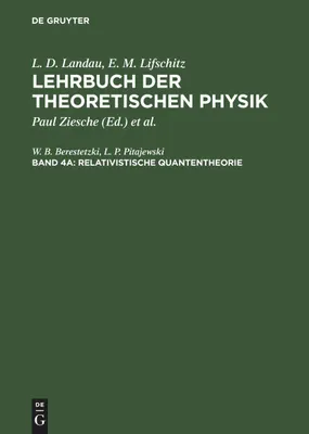 Produktbild von Relativistische Quantentheorie