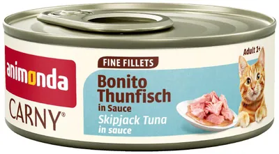 Imagen del producto de Animonda 60g x 12 unidades. Comida húmeda para gatos con bonito y atún en salsa