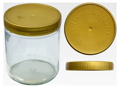 Produktbild von trales Honigglas mit Kunststoffdeckel 500g | 1 Paket (96 Stk)
