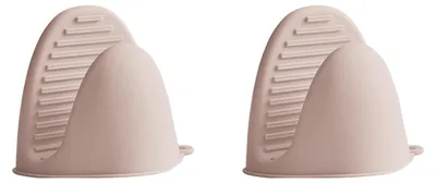 Produktbild von 2 Stück Verbrühungsschutz-Ofenhandschuhe aus Silikon, hitzebeständige Topflappen, multifunktionale Küchenhandschuhe zum Kochen und Backen