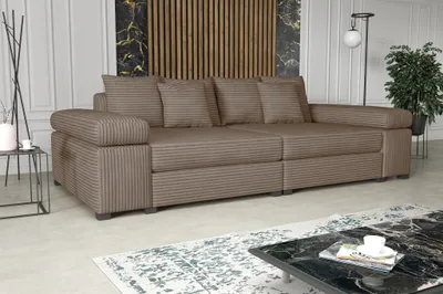 Produktbild von Big Sofa Couchgarnitur Megasofa Riesensofa AREZZO Stoff Tilia Milchkaffee