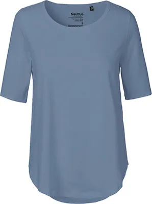 Produktbild von Neutral O81004 | Damen Half Sleeve T-Shirt / 100% Fairtrade Baumwolle - Farbe: Dusty Indigo - Größe: L
