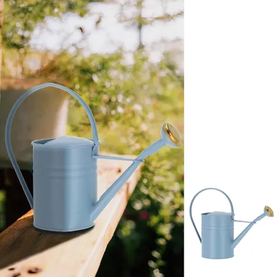 Produktbild von 1L Blauer Gießkanne verzinkt 105x22x30cm für Garten