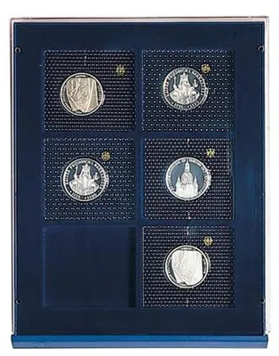 Produktbild von SAFE Münztableau Serie 6370 SP mit 6 Fächern für Münzen bis 70 x 62 mm