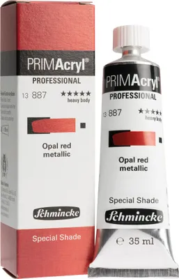 PRIMAcryl® PROFESSIONAL - Opal red metallic - Sondertöne Metallic, 35 ml Tuben - Schmincke 13 887 009