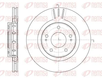 Produktbild von 2x REMSA Bremsscheibe 6896.10 vorne passend für PEUGEOT 4007 (VU_ VV_) 294mm