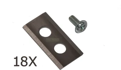Produktbild von 18 X 3,6 CM Edelstahl Messer für Worx Landroid Mähroboter WA0176 (X30Cr13 Stahl)