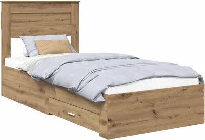 Obrázok produktu pre vidaXL Artisan dubový rám postele 100 x 200 cm materiál na báze dreva
