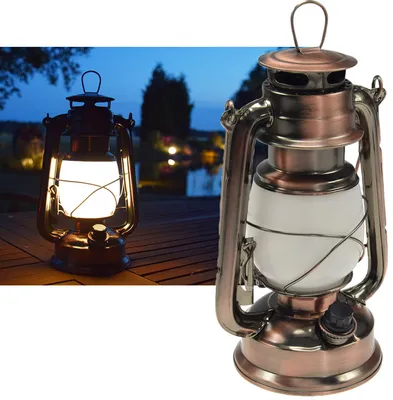 Produktbild von ChiliTec 22634 LED Camping Laterne "CT-CL Copper" ØxH 12x23,5cm, 4x AA, warmweiß, dimmbar