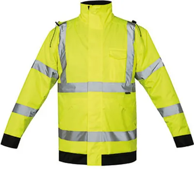Produktbild von Korntex KXRLJ | Hi-Vis Light Rain Jacket Kaunas Regenjacke - Farbe: Signal Yellow - Größe: S