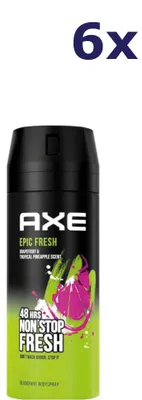 Obrázok produktu pre 6x dezodorant v spreji Axe Epic Fresh 150 ml
