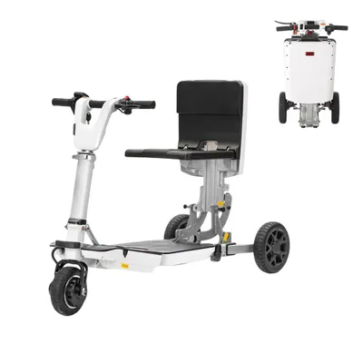 Produktbild von Elektromobil Seniorenmobil für Senioren, klappbarer Elektroroller mit Sitz, 350 W, 48 V Lithium-Akku, bis 35 km Reichweite, 10 km/h, Mobilitätsscooter