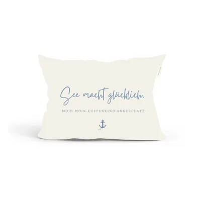 Produktbild von Duftkissen / Kräuterkissen Lavendelduft See macht glücklich 30x20 cm