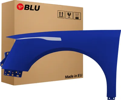 Image de BLU Aile Compatible avec VW Volkswagen Passat B6 LL5M Gauche Blau IndienBlau | 2005-2010 | Avant | Peint| Prêt à Monter | Acier