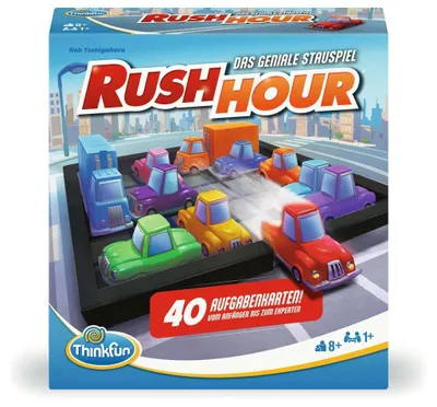 Produktbild von Ravensburger Rush Hour - Geniálna hra s dopravnými zápchami. Logická hra od Thinkfun pre chlapcov a dievčatá od 8 rokov