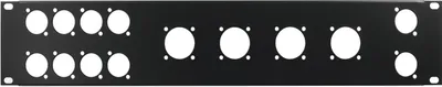 Obrázek produktu pro OMNITRONIC Frontplatte Z-19 8x D-Type/4xNL8/T 2HE (30100656)