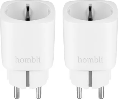 Produktbild von 2x Hombli Smart Plug WiFi Energiemessgerät über mobile App