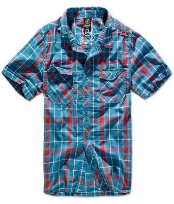 Productafbeelding van Brandit Roadstar T-shirt met korte mouwen, rood/blauw, maat 3XL