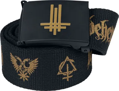 Produktbild von Behemoth Gürtel Uni Logo schwarz Standard
