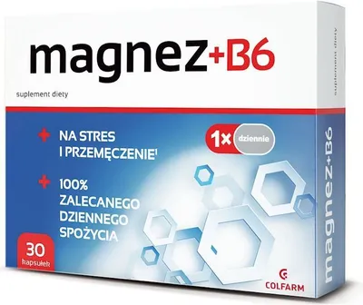 Produktbild von Magnesium + B6 30 Kapseln COLFARM