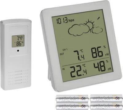Produktbild von TFA-Dostmann Funk-Wetterstation Clear TFA 35.1168.02 Wettervorhersage Raumklima-Überwachung