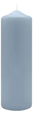 Produktbild von Spitzkopf Stumpen Kerzen Jeans Blau 25 x Ø 8 cm, 6 Stück