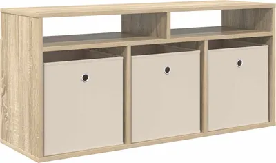 Zdjęcie produktu dla Komoda z szufladami vidaXL, dąb Sonoma, 102 x 32 x 48,5 cm