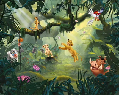 Obrázek produktu pro Fototapeta vliesová IADX7-004 Lion King Hakuna Matata 350x280 cm
