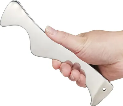 Produktbild von Massagegerät aus Edelstahl für Körpermassage und Schmerzlinderung