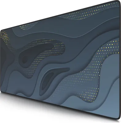 Produktbild von Titanwolf Gaming Mauspad XXL, 900 x 400 x 3 mm, Schreibtischunterlage, abwaschbar, rutschfeste Rückseite, Geschwindigkeit & Präzision, Abstract Lines 1