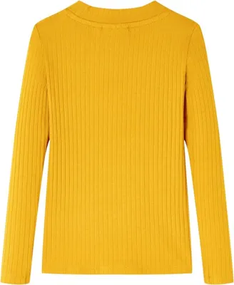 Immagine prodotto di vidaXL Camicia a maniche lunghe per bambini ocra 116