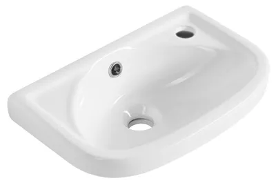 Produktbild von REX Keramik Waschbecken 41x28cm, Weiß