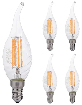 Productafbeelding van Optonica LED Kaarslamp C35 E14 Helder - 4W 400lm 2500K - Extra Warmwit - Vervangt 35W - 5 stuks