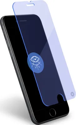 Image de Force Glass, film en verre filtre lumière bleue Apple iPhone SE 2020, Transparent