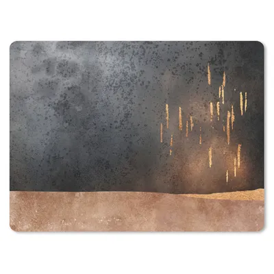 Produktbild von MuchoWow® Mauspad Mousepad Abstrakt - Gold - Design 23x19 cm - Mousepads - Maus Mat - Pad - Mausunterlage - Schreibtischunterlage - Mauspad