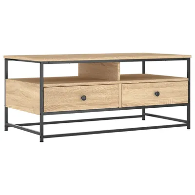 Image de vidaXL Table basse en chêne Sonoma 100x51x45 cm Bois composite