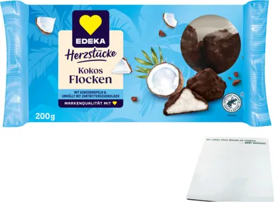 Produktbild von EDEKA Kokosflocken (200g Packung) + usy Block