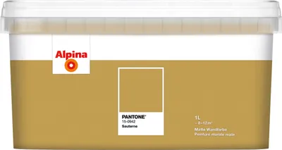 Produktbild von Alpina Wandfarbe Pantone matt sauterne 1 L