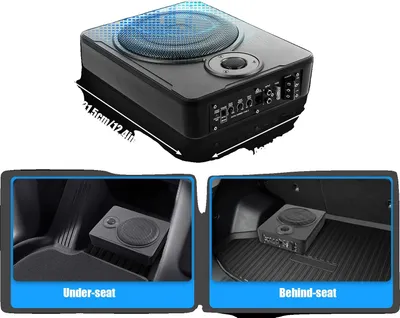 Obrázok produktu pre Aktívny subwoofer, výkon 200 W, maximálny výkon 300 W, priemer reproduktora 20 cm, frekvenčný rozsah 30-100 Hz